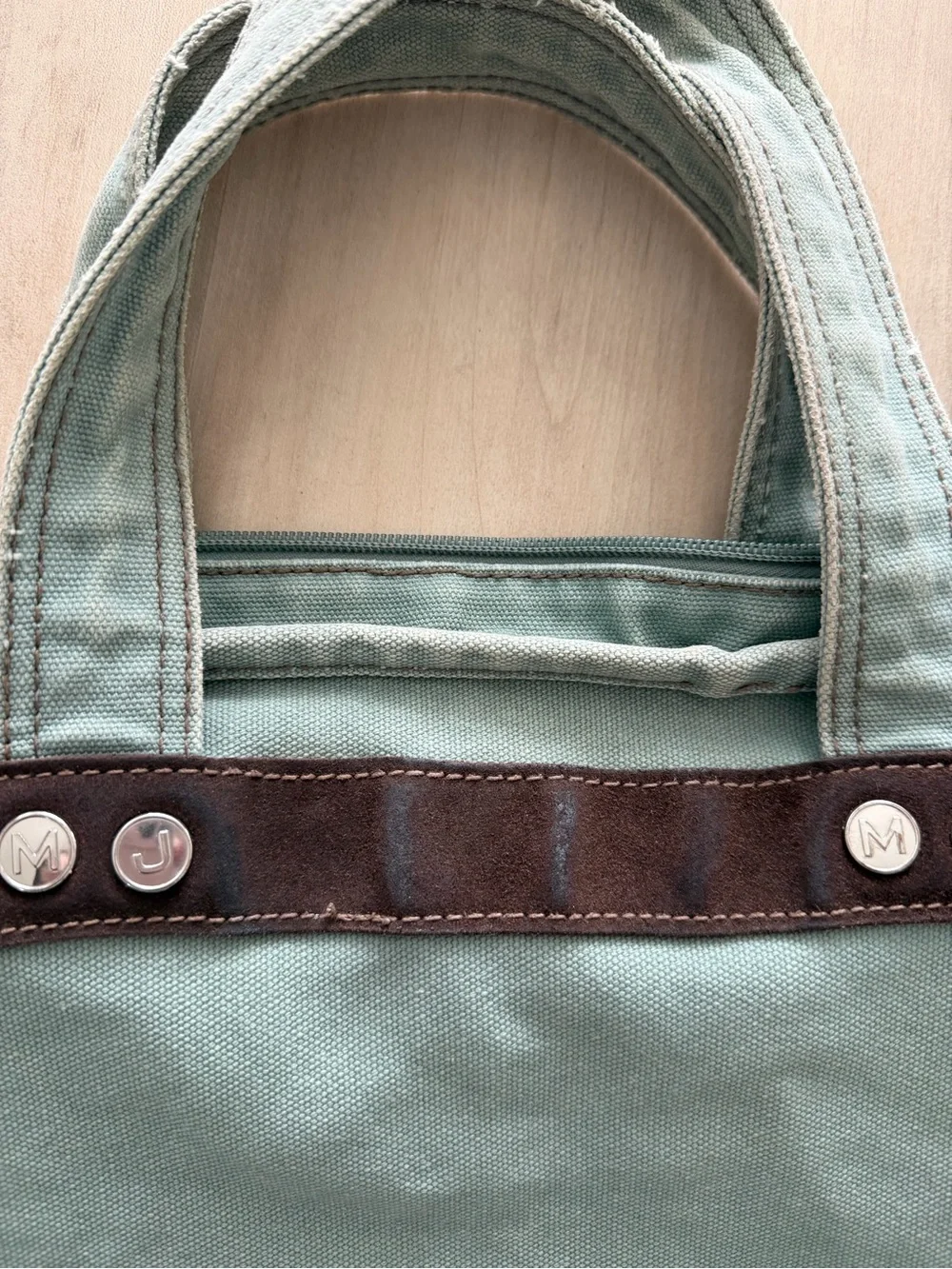 Marc Jacobs Green Canvas Tote Vintage